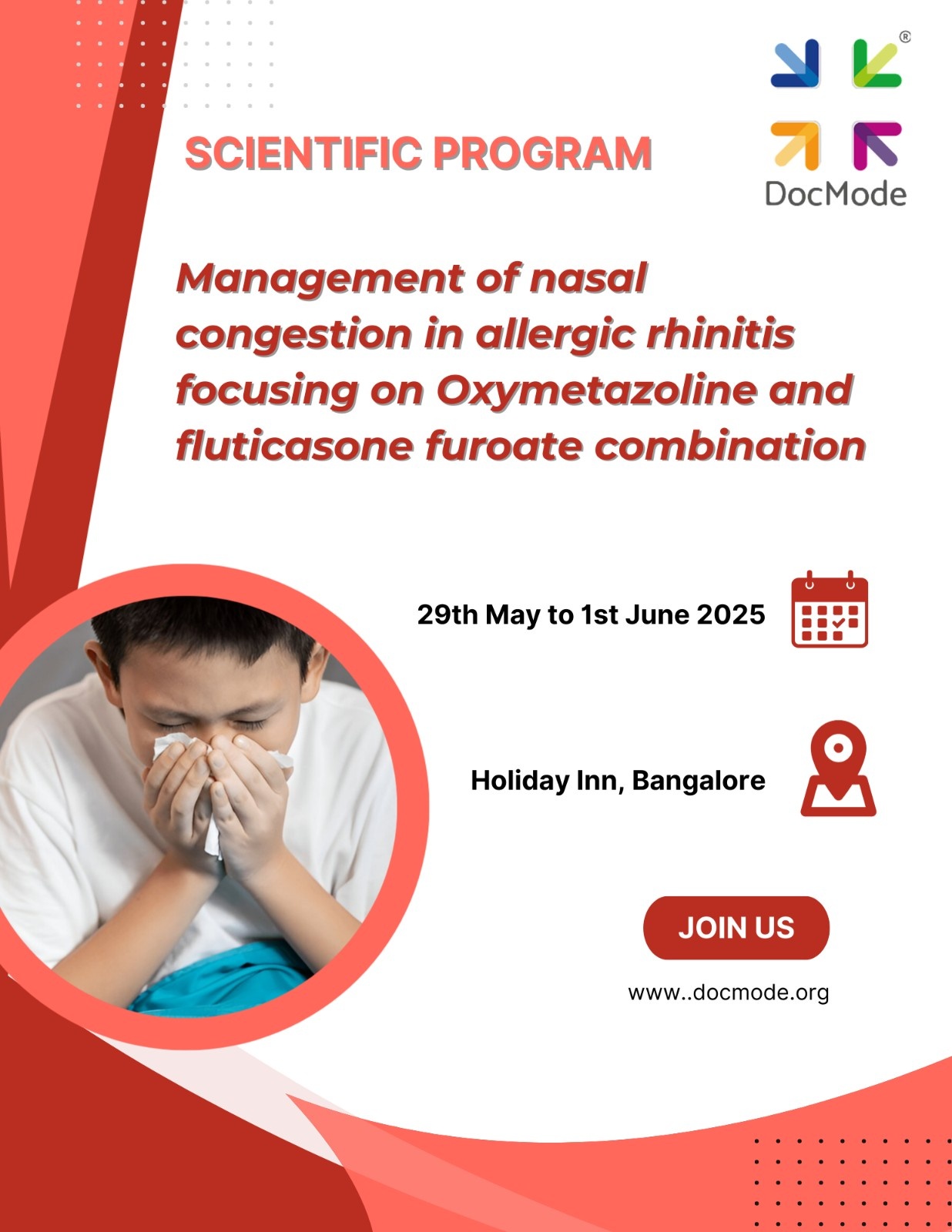 Scientific program on Management of nasal congestion in allergic rhinitis focusing on Oxymetazoline and fluticasone furoate combination